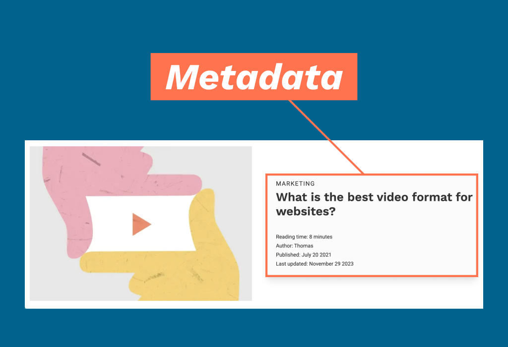 metadata example blog article