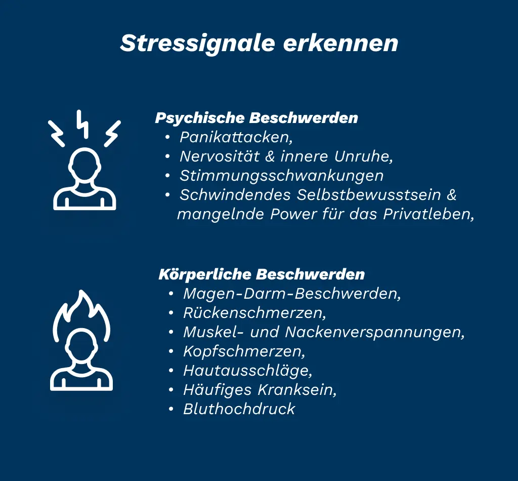 Stresssignale im Job