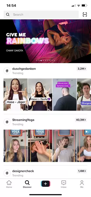 Werbung mittels Hashtag auf Tiktok 